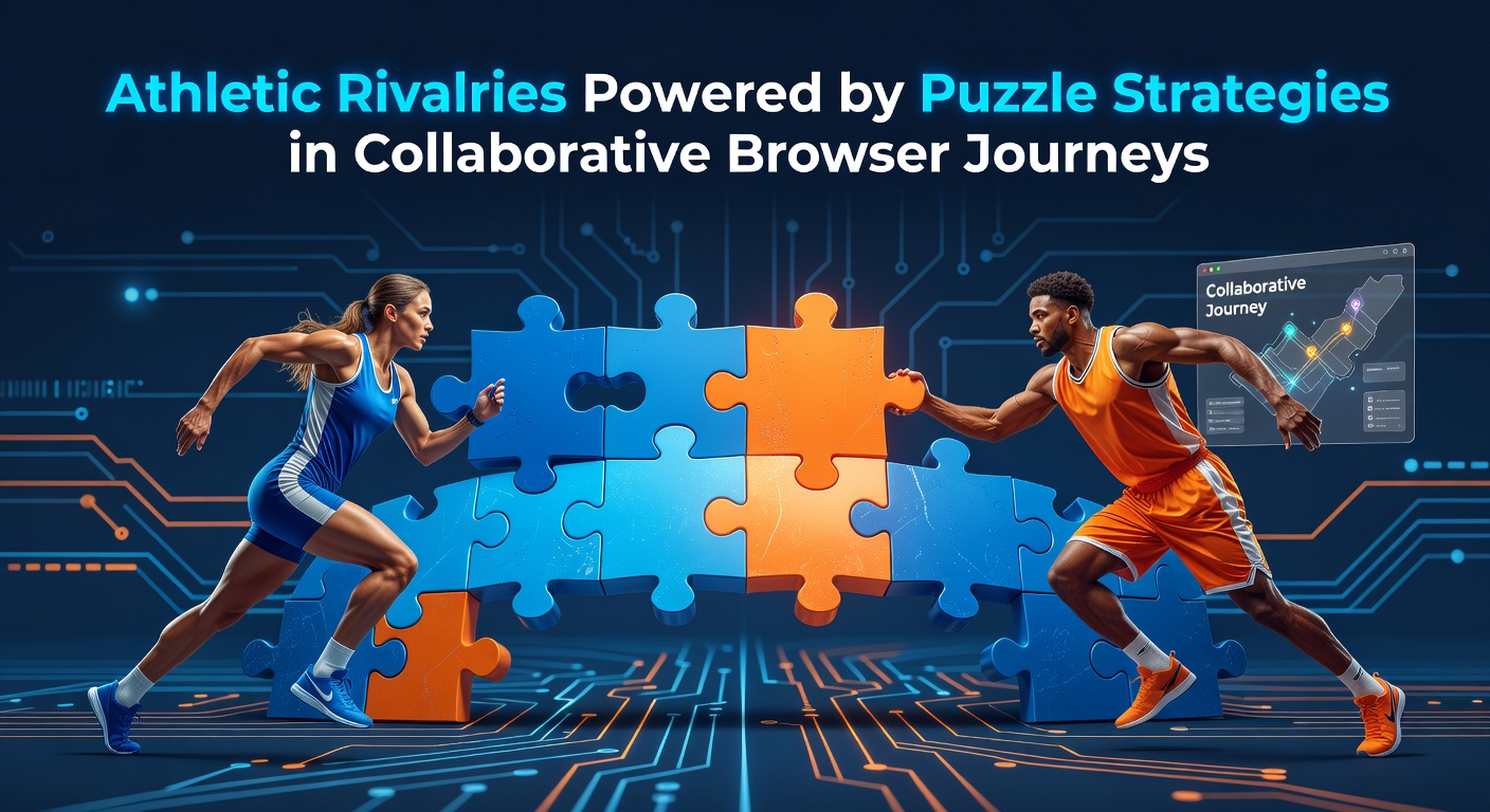 Athletic teams collaborating on puzzle strategies in a browser game interface showing strategy maps and player avatars