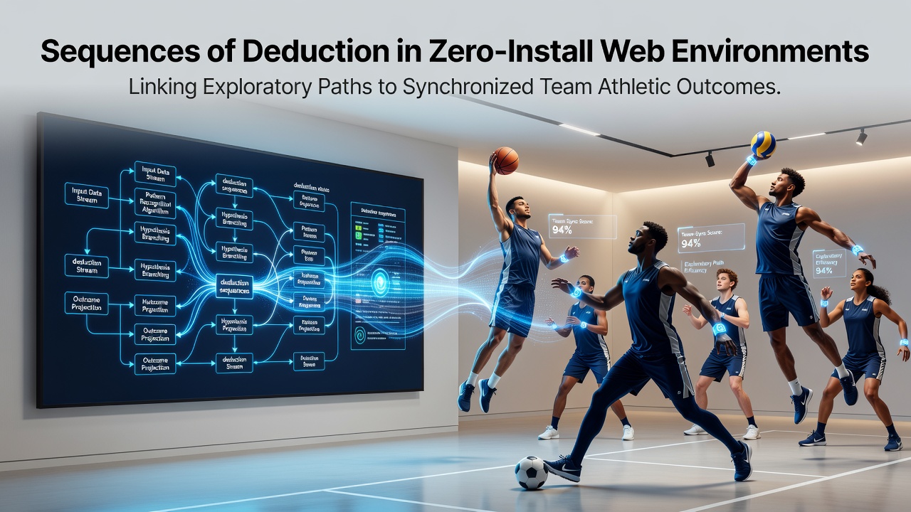 Browser interface showing deduction sequences and team synchronization in a web-based athletic simulation
