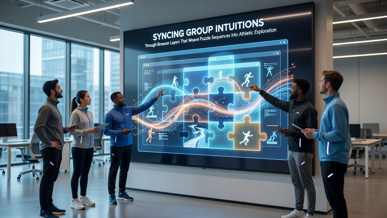 Team dashboard displaying synced intuition metrics from puzzle-athletic hybrid sessions in a browser rivalry